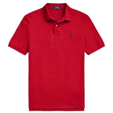 Imagem de Polo Ralph Lauren Camisa polo masculina de ajuste clássico, Ralph Lauren, vermelho, M