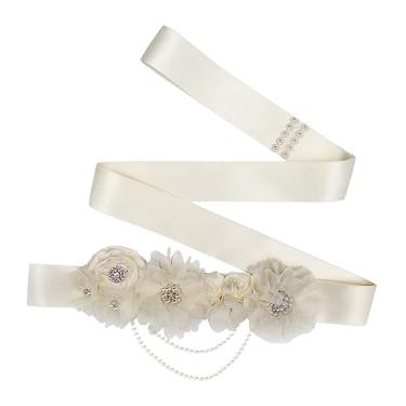 Imagem de 1 Unidade cinto faixa de damas de honra bolsa tigre para meninas decoração cintura brilhante delicada cós de liga Vestido de casamento decorar acessórios noiva fita