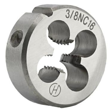 Imagem de Matriz redonda de 0,95 cm a 16 UNC da Aceteel, molde de rosca para máquina à direita 3/8 x 16 UNC