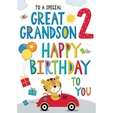 Imagem de Cartão de aniversário juvenil 2 anos bisneto - 23 x 15 cm - Regal Publishing