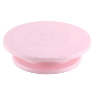 Imagem de Base Giratória Bailarina de Confeitar Bolo Torta 28 Cm (Rosa)