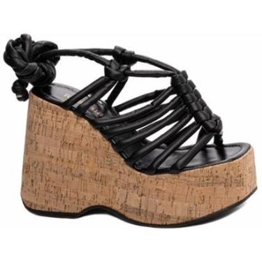 Imagem de Sandália Anabela Feminina Confort .-Feminino