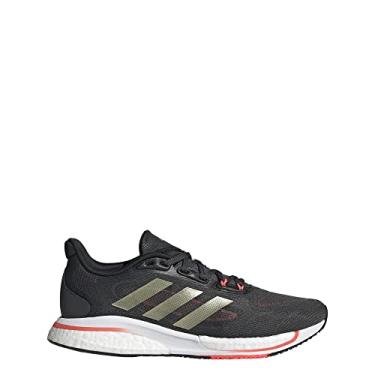 Imagem de adidas Tênis de corrida feminino Supernova 2, Carbon Sandy Beige Met Turbo, 35