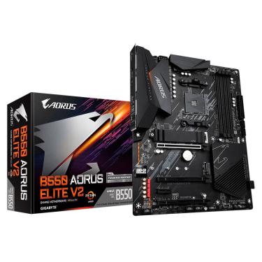 Imagem de Placa Mãe Gigabyte B550 Aorus Elite V2 AM4 B550 ATX DDR4