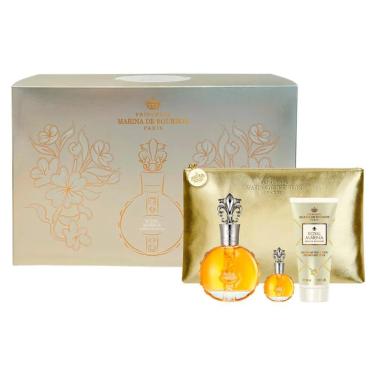 Imagem de Kit Marina De Bourbon Royal Diamond Edp Perfume Feminino 100Ml E Loção 100Ml E Mini E Necessaire