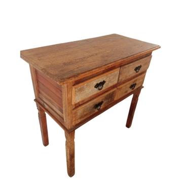 Imagem de Cõmoda 4 Gavetas De - Madeira Maciça Demolição 80cmx85mtx40cm
