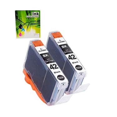 Imagem de NEXTPAGE Compatível Canon CLI-42 cartuchos de tinta preta substituição para Canon CLI42 cartucho de tinta preta uso com impressora Pixma Pro-100 Pro 100 Pro-100S, pacote CLI42 BK 2
