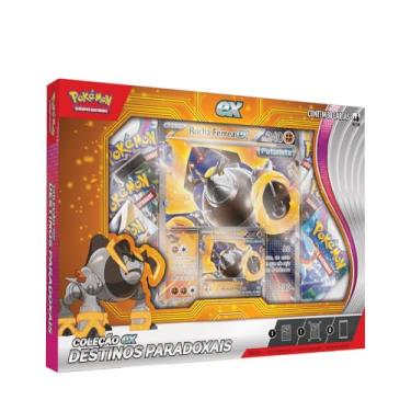 Imagem de Pokémon TCG, Box Destino Paradoxais Rocha Férrea EX