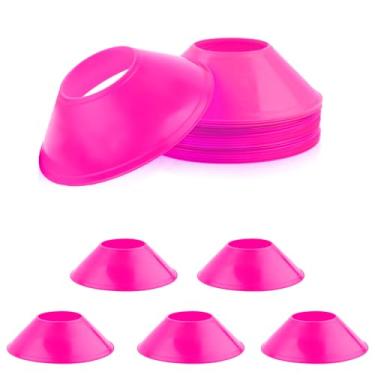 Imagem de 15 peças de cones de futebol para treinamento esportivo, mini cones de futebol flexíveis, cones esportivos de agilidade, pequenos cones de prática para futebol, basquete, corrida, jogos esportivos,