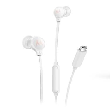 Imagem de Motorola, Earbuds 3C-S, Conexão USB-C, Fone de Ouvido com Microfone, Branco