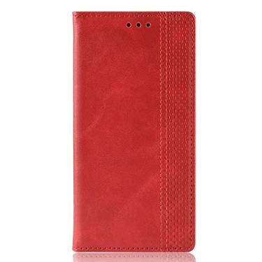Imagem de Capa para Xiaomi Mi Poco X3 NFC couro com suporte carteira flip capa para Xiaomi Mi Poco X3 NFC Retro Magnetic Phone Shell Capa de telefone com compartimentos para cartão