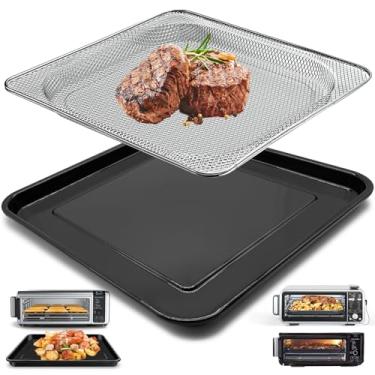 Imagem de Cesta de frigideira a ar para forno de bancada de fritadeira digital Ninja Foodi SP101, placa de grelha para fritadeira a ar, acessórios para rack de placa de substituição para Ninja Foodi SP100