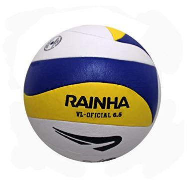 Imagem de Rainha, Bola de Volei Adulto Unissex, Azul/Amarelo, 66-67 cm