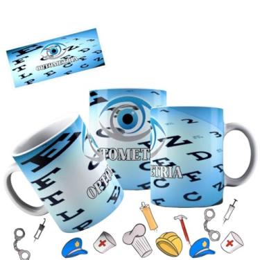 Imagem de Canecas de Porcelana Branca Personalizadas Coleção Profissões (Optometria)