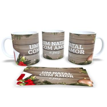 Imagem de Canecas de Porcelana Branca Personalizadas Natal 4 (Mod.73)