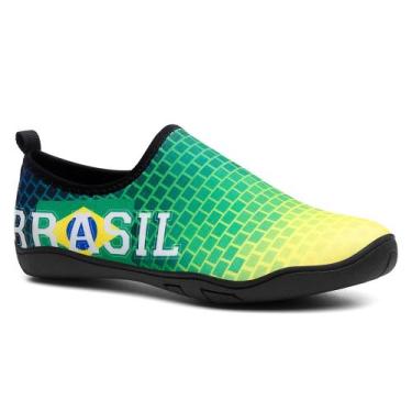 Imagem de Sapatilha Aquática Híbrida Neoprene  Antiderrapante Praia Pesca Cachoe