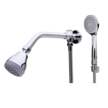 Imagem de Ducha Chuveiro Articulado Com Desviador E Duchinha Manual - Lusaflex