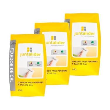 Imagem de Kit 3 Fixador De Cal 150ml Juntalider, Branco