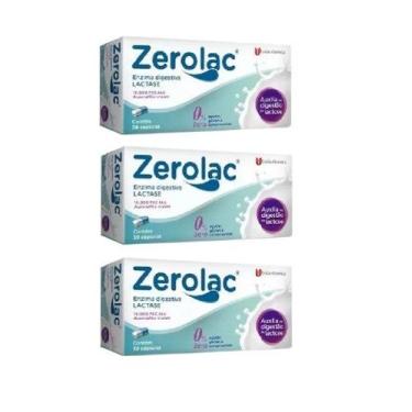 Imagem de Kit 3 Zerolac Lactase 10.000fcc 30 Cápsulas - União Química - União Qu