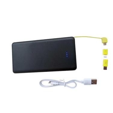 Imagem de carregador portatil power bank 10000 para tudo calular-preto - telinte