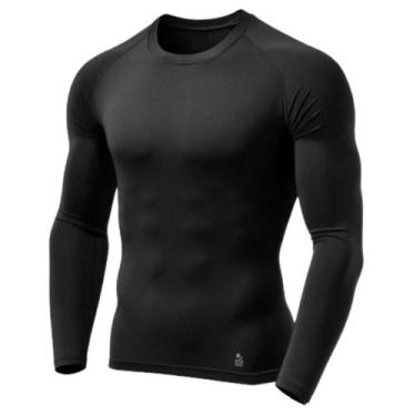 Imagem de Camisa Térmica Masculina Uv 50+ Segunda Pele Camiseta Blusa Malha Fria
