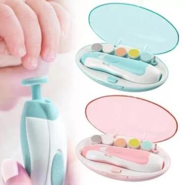 Imagem de Cortador De Unha Infantil Bebe Eletrico Led 6 Em 1 Seguro - Baby Nail 