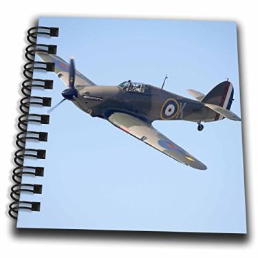 Imagem de 3dRose Hawker Hurricane, Avião de caça britânico e aliado da Segunda Guerra Mundial - AU02 DWA6007-David Wall - Mini bloco de notas 10 x 10 cm (db_76037_3)