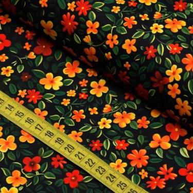 Imagem de Tecido Estampado para Patchwork - Splendor : Floral Pequeno Amarelos (