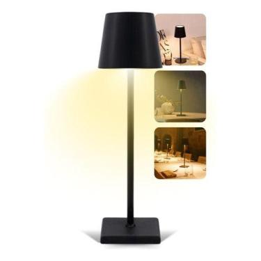 Imagem de Luminária De Mesa Sem Fio Recarregável Abajur Led Decorativo - MOri
