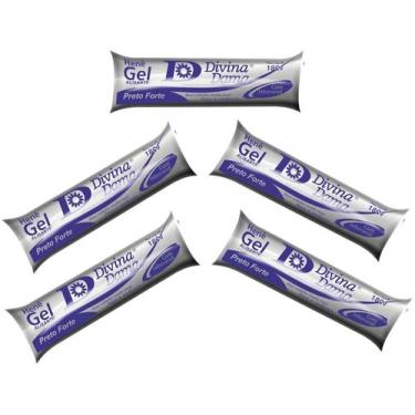 Imagem de Hene Em Gel Jaborandi 180g Divina Dama Preto Forte (Preto Azulado) Bis