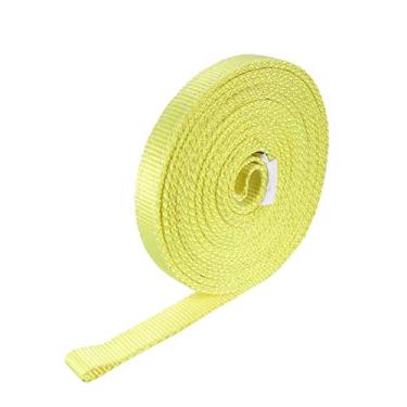 Imagem de uxcell Correia de elevação de 2,5 cm x 4,8 m, capacidade de 997 kg, olho a olho para mover reboque e içamento de engrenagem de trabalho