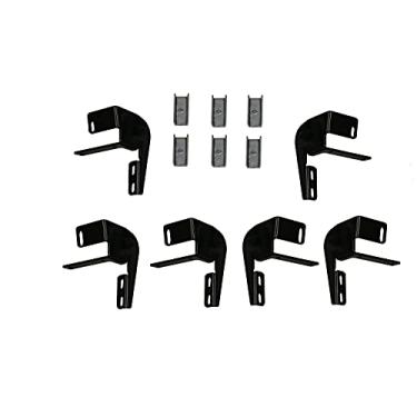 Imagem de RAMPAGE PRODUCTS Kit de suporte preto 14301 para barras laterais Patriot e Xtremeline para Jeep Wrangler JK 2007-2018, 4 portas