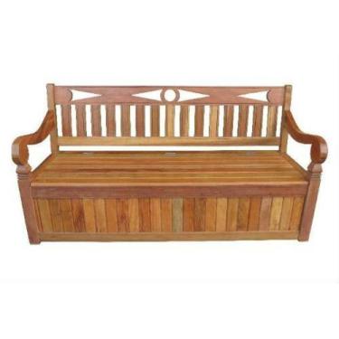 Imagem de Banco Rústico Baú Em Madeira De Demolição - Cód 150 - Barrocarte