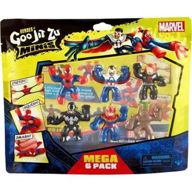 Imagem de Goo Jit Zu - Pack com 6 Bonecos Elásticos de 6cm da Marvel