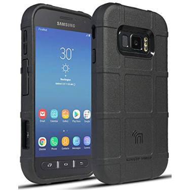 Imagem de Nakedcellphone Capa para Galaxy XCover FieldPro, [Preto] Special Ops Tactical Armor Rugged Shield Capa de telefone [anti-impressões digitais, textura fosca] para Samsung Galaxy XCover FieldPro