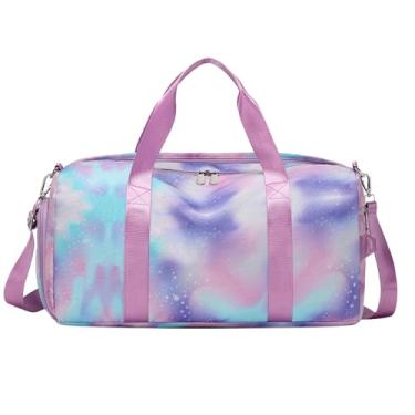 Imagem de Bolsas esportivas para academia, bolsa de viagem feminina | Bolsas esportivas para ioga - Saco portátil da dança do balé, mochila do ginásio do saco de esportes para viajar acampamento caminhadas