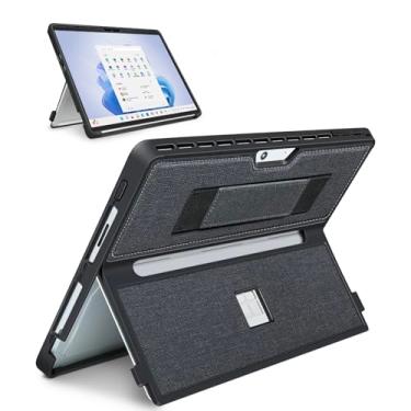 Imagem de SSS·GRGB Capa compatível com Microsoft Surface Pro 11/Surface Pro 10/Surface Pro 9/Surface Pro 8 de 13 polegadas, com capa para stent, alça de mão, capa robusta multifuncional compatível com teclado