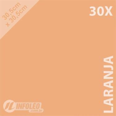 Imagem de 30 Folhas Color Plus 30,5x30,5cm 180g Laranja Candy