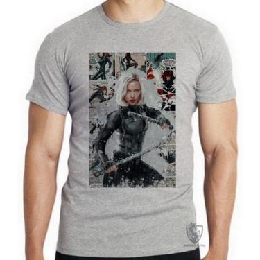Imagem de Camiseta Black Widow Blusa criança infantil juvenil adulto camisa tama