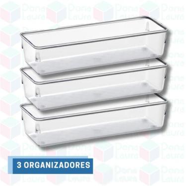 Imagem de Separador Organizador Talheres Gavetas Multifuncional 3 Uni - PLASTUTT