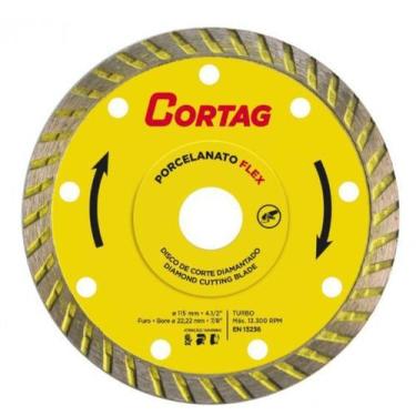 Imagem de Disco diamantado turbo porcelanato flex esmerilhadeira 115 mm - Cortag