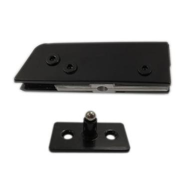 Imagem de Dobradiça inferior + pivô para porta pivotante de vidro temperado blin