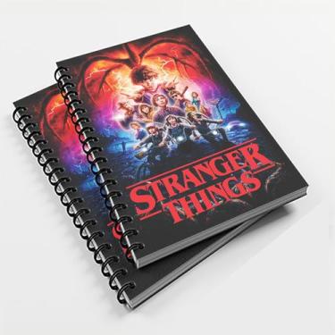 Imagem de Caderno Universitário 10 Mat Serie Stranger Things Mod.04 - Premium