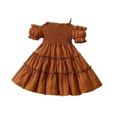 Imagem de Vestido Infantil de Princesa com Babado - Ideal para Festas e Verão, 1