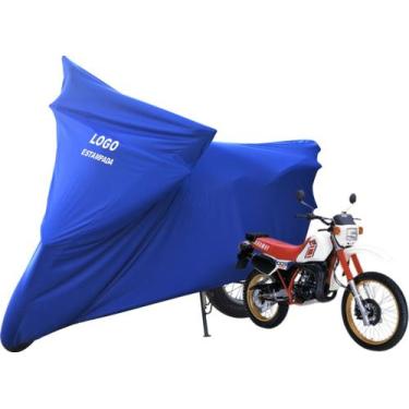 Imagem de Capa Tecido Para Cobrir Moto Yamaha DT 200 Com Elasticidade - Mz, Azul