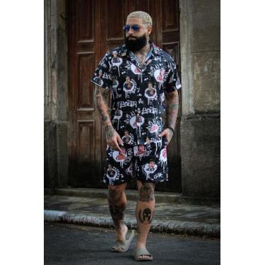 Imagem de Camisa Praia Turma do Chaves Gang Pierry Lohan - CS01, Preto, P