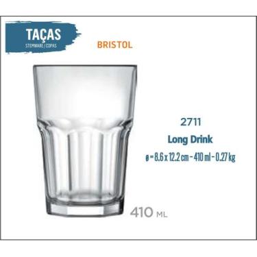 Imagem de 06 Copos Bristol 410ml - Long Drink - Nadir Figueiredo