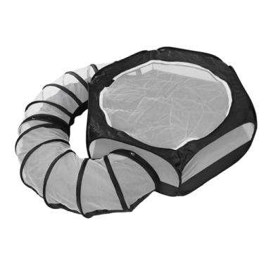 Imagem de Cercadinho de Porquinhos-da-índia Com Túnel Surround, Barraca Aberta Com Tubo para Coelhos Anões, Chinchilas, Furões e Outros Animais Pequenos para Correr e Se Exercitar