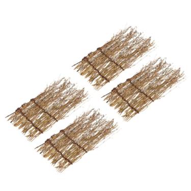 Imagem de Ciieeo 4 peças, prato de restaurante de hotel, prato de servir sushi, decoração de cerca japonesa, bandeja de servir de sushi, prato de sashimi, prato de servir, bandeja de sushi, bambu e seda