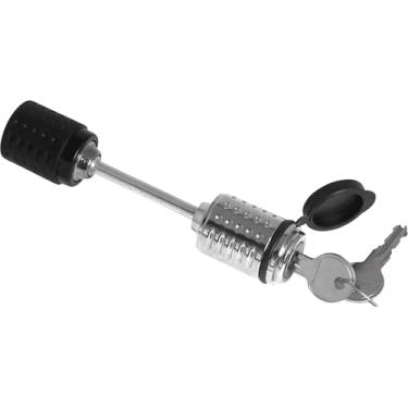 Imagem de Fechadura de 0,6 cm. Diâmetro: Trava de acoplador de reboque com 5 cm. Espaçamento